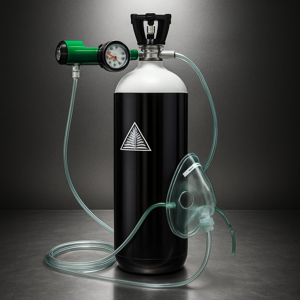 9L Oxygen Cylinder Set – Includes Cylinder, Pin Index Regulator & Mask for Immediate Therapy