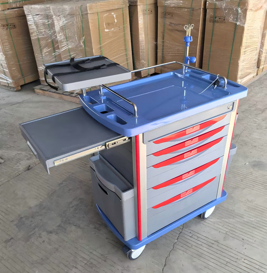 Emergency Trolley - ABS Cart 5 Drawer
