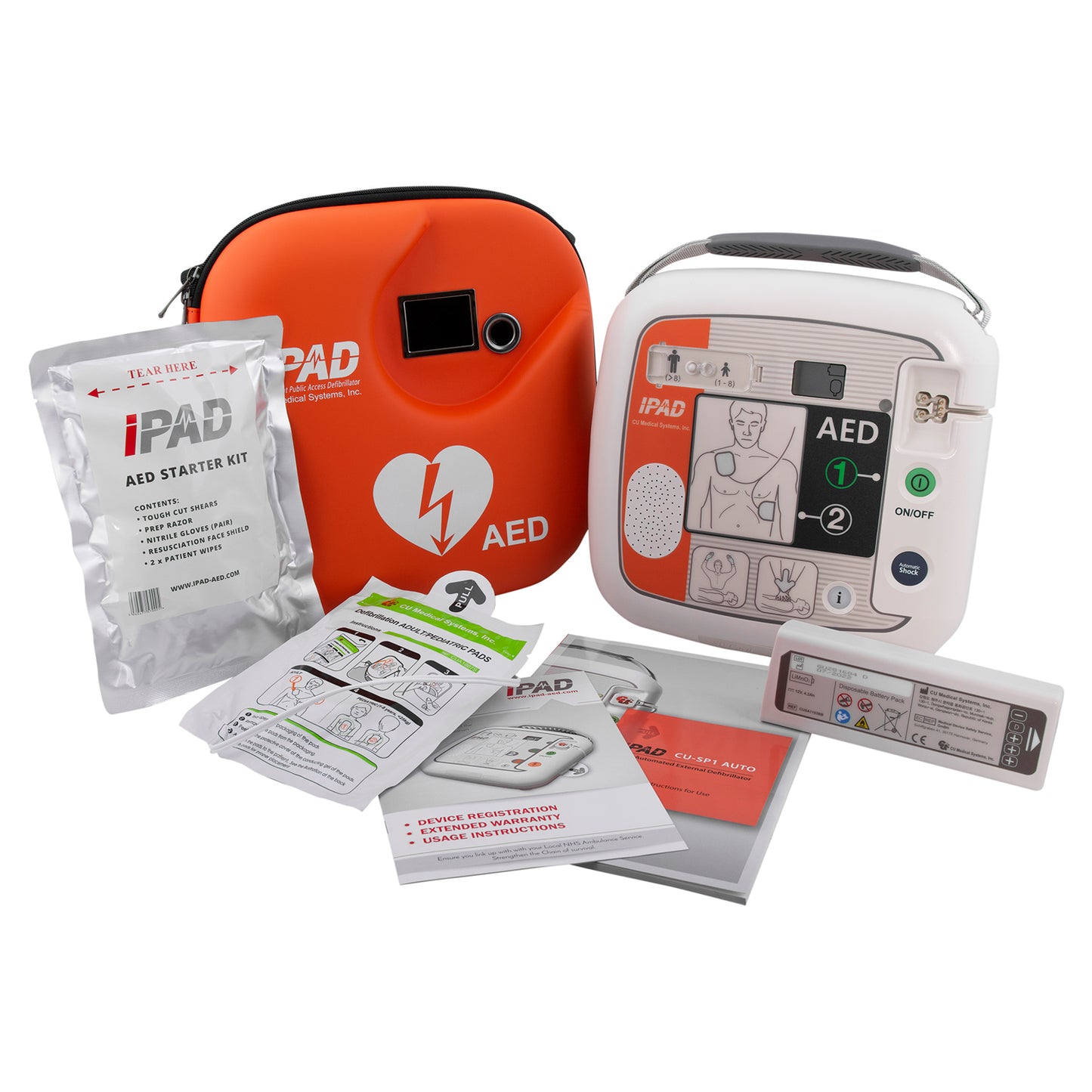 IPAD CU SP1 AED Defibrillator – Compact and User-Friendly Automated External Defibrillator