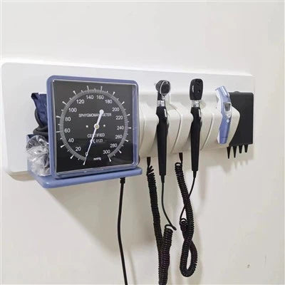 Wall mounted diagnostic set
