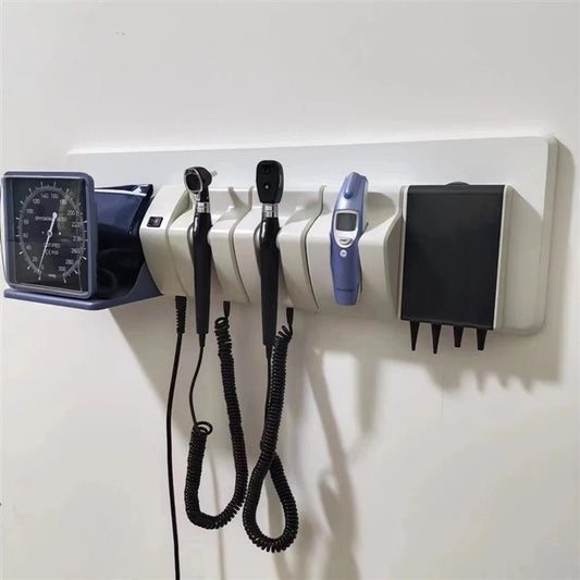 Wall mounted diagnostic set