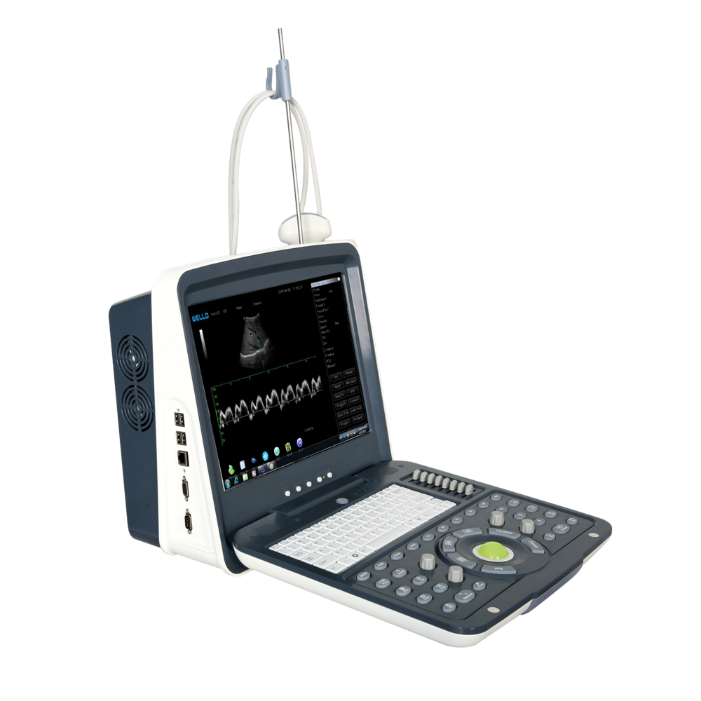 WED-190 Ultrasound Black/White Portable - with 15" LCD Monitor & 1 Probe