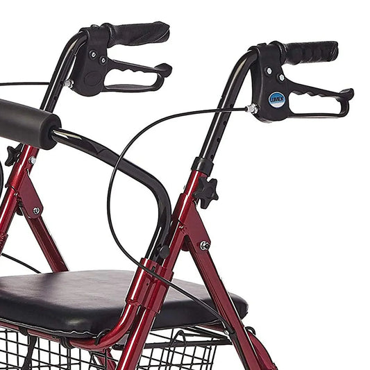 Rollator 4 Wheel – Aluminium Lite with 8″ Solid Castor Wheels