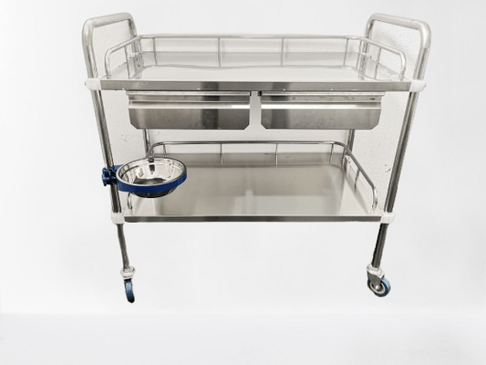Two Drawer Anesthetic Trolley image 0