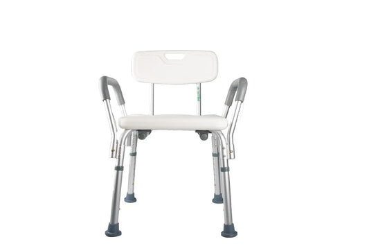 Aluminium Shower Chair with Back Support
