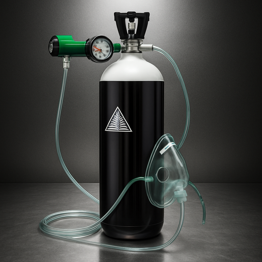 9L Oxygen Cylinder Set – Includes Cylinder, Pin Index Regulator & Mask for Immediate Therapy