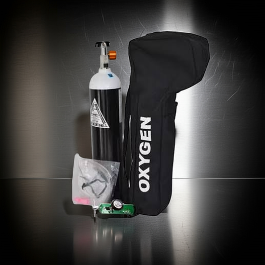 3L Oxygen Cylinder Set – Compact with 424L Capacity, Regulator & Mask for Controlled Oxygen Delivery