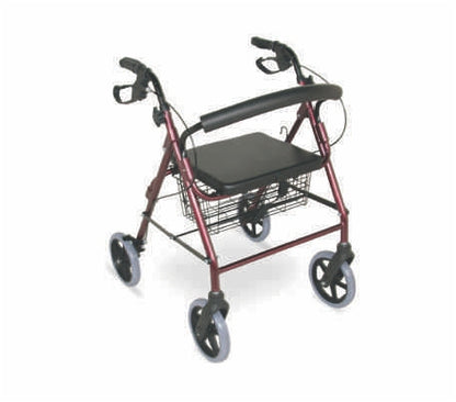 Rollator 4 Wheel – Aluminium Lite with 8″ Solid Castor Wheels
