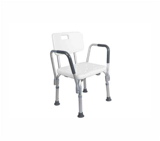 Aluminium Shower Chair with Back Support