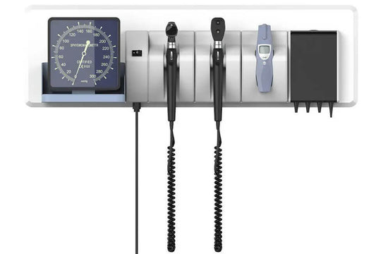 Wall mounted diagnostic set